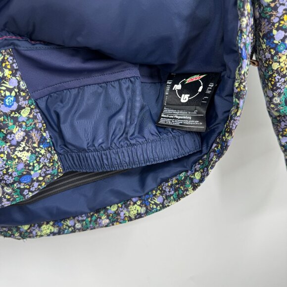 This is a Burton Dryride women's ski jacket in a multicolored ditsy floral print - Picture 16 of 16